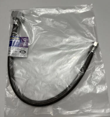 Conector de inodoro de polímero trenzado con tuerca de llave de bola Brasscraft 3/8" x 7/8" x 20" Foto 1 de 2