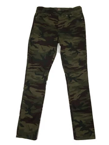 Levis Skinny Mid Rise Jeans Girls 4 Camouflage Pull On Red Tab Casual Denim - Picture 1 of 12