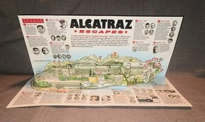 Alcatraz Escapes Prison Pop-Up Historical Booklet Souvenir  - Picture 1 of 5