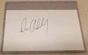 DON ASHBY SIGNED 3x5 INDEX CARD NHL AUTOGRAPH TORONTO MAPLE LEAFS OILERS D.1981 - Picture 1 of 1