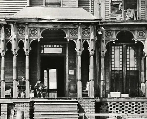 1936 Vintage WALKER EVANS Birmingham Boarding House Photo Engraving Art 11x14 - Picture 1 of 1