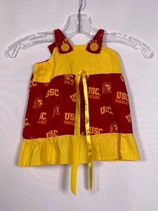 USC Trojans NCAA Vestito Bambina Rosso/Giallo 4T - Foto 1 di 6