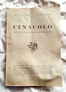 CENACOLO - Rivista mensile d'arte e di letteratura - 1954 - Foto 1 di 2