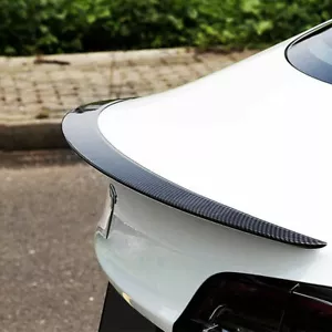 Kohlefaser Heck Kofferraum Kofferraum Spoiler Flügel passend für Tesla Model 3 Limousine 2016-2021 - Bild 1 von 8
