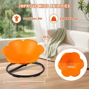 Silla giratoria sensorial, mejorar el equilibrio físico silla giratoria para niños autismo - Imagen 1 de 6