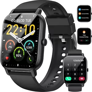 Smartwatch Uomo Donna con Effettua o Risposta Chiamate, 1.85" Orologio Digitale - Zdjęcie 1 z 43