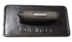 Cuisinart Cast Iron Steak Press Bacon Weight Hamburger Press Meat Presser Used - Picture 1 of 4