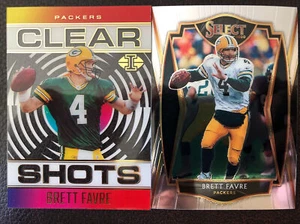 2021 ILLUSIONS NFL BRETT FAVRE CLEAR SHOT + SELECT BASE GREEN BAY PACKERS - Bild 1 von 2