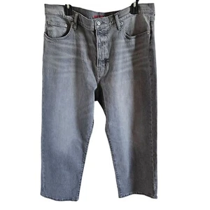 Lucky Brand Woman Size 16 90's Loose High Rise Crop Grey Jeans NWT Retro Grunge - Picture 1 of 8