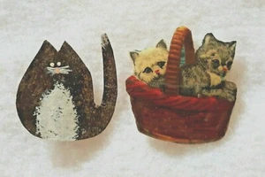 Broches para gatos hechos a mano - Papel laminado (3 - 13) - Imagen 1 de 8