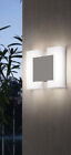Weiß Nickel Moderne Wandleuchte Leuchter Außenlampe Garten 550Lm Ip44