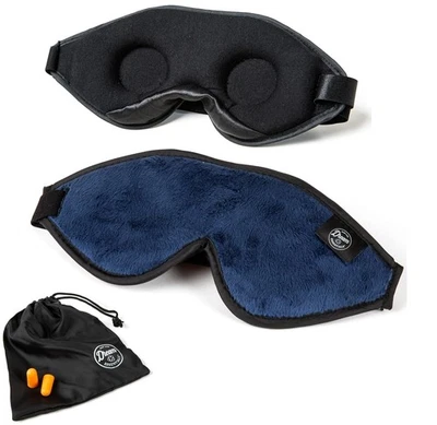 Dream Essentials, Escape 3D Sleep Mask, Earplugs, Carry Pouch Set, Navy  - Image 1 of 4