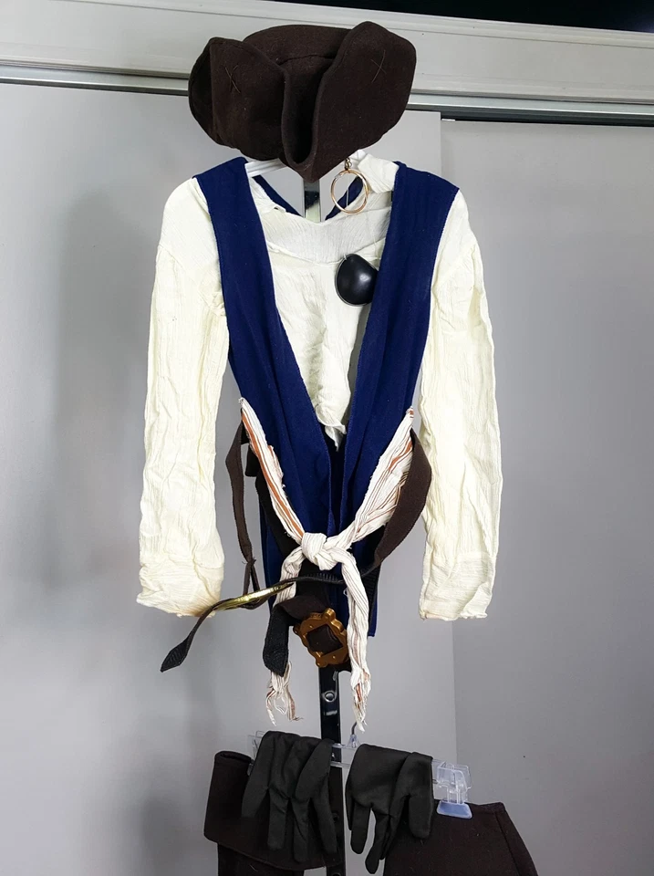 Disfraz Disney Piratas del Caribe Jack Sparrow Niños 5 piezas XS 4T Foto 1 de 4