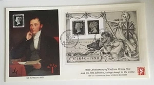 GB QEII 1990 Penny Black Anniversary Minisheet CoverCraft FDC Stampworld Cat£30+ - Picture 1 of 4
