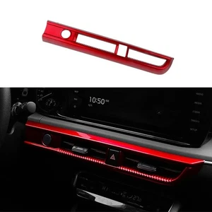 Gloss Red Central Control AC Air Vent Outlet Cover Trim For KIA K5 2021-2024 - Picture 1 of 7
