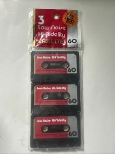 3 Stück Leerkassetten Silver Shadow 90 Minuten geräuscharm Hi Fidelity Woolworth NEU - Bild 1 von 2