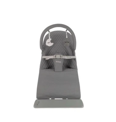 Gorila para bebé Nuby con barra de juguetes, vibra y toca música - gris Foto 1 de 4