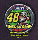 LMH PATCH Badge  2010 LOWEBOT Race Car Racecar 48  LOWES Build Grow Kids Robot