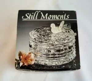 Vintage Action International Still Moments Crystal Bird Keepsake Trinket Box - Picture 1 of 7