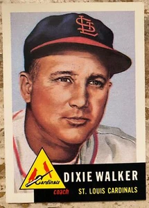 Vintage 1993 Topps Baseball Archives Dixie Walker St. Louis Cardinals Coach Card - Picture 1 of 2
