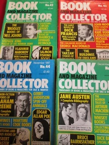 BOOK AND MAGAZINE COLLECTOR MAGAZINES X 4 #42 - #45 SEPTEMBER 1987 - DEC 1987 - Picture 1 of 1