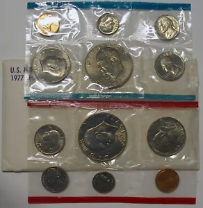 1977 12 PIECE UNITED STATES MINT COIN SET NON SILVER - Picture 1 of 1