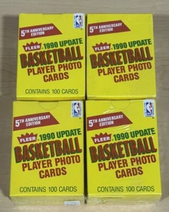 1990-91 Fleer Update Factory Sealed Basketball Set - 4 Count Lot - New - Picture 1 of 1