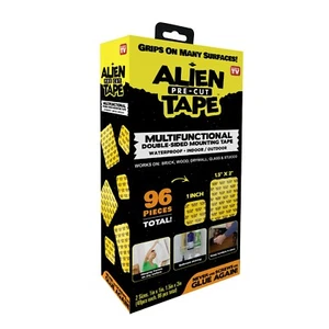 Alien Tape Pre Cut Double Sided Multipurpose Adhesive Grip Mounting- 96 Peices - Picture 1 of 8