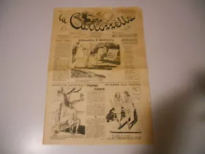LA CARROZZELLA SETTIMANALE UMORISTICO ANNO 1° N.1 FIRENZE 1945 !!! - Picture 1 of 2