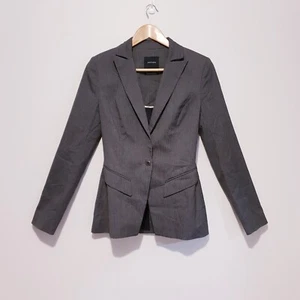 Portmans Blazer Womens 6 Grey Pin Striped Button up Jacket - Picture 1 of 8