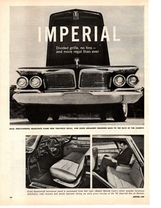 1962 CHRYSLER IMPERIAL 413/340 HP ~ ORIGINAL 2-PG NEW CAR PREVIEW ARTICLE / AD - Picture 1 of 2