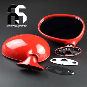 Door Wing For MAZDA -MIATA MIRROR 99 01 02 04 MX5 MK1 Anti-Dazzle Blue Glass RED - Picture 1 of 4