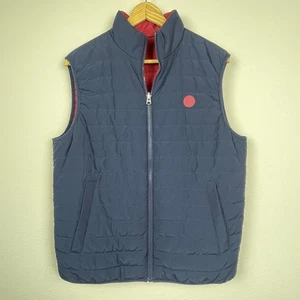 Brooks Brothers Reversible Quilted Vest M Blue Red Thermore Preppy - Picture 1 of 11