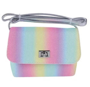 Elli by Capelli Mädchen Regenbogen feiner Glitzer Umhängetasche Neu mit Etikett Rd Beschreibung - Bild 1 von 10