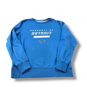 Nike NFL Equipment Training Prop Of Detroit Lions Crewneck Sweatshirt Mens Sz L - Picture 1 of 8