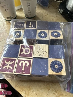 Uncle Goose Stars Constellation Wooden Blocks Set Of 16 USA Made Ages 2+ - Image 1 of 4
