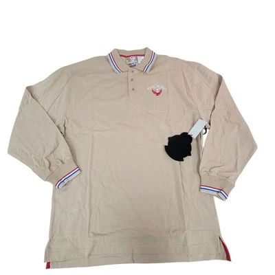 Camisa Polo Vintage Artful Dodger Marrón Claro Gráfico - Talla 3XL Foto 1 de 4