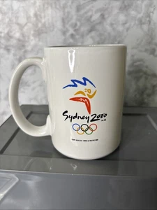 Sydney 2000 OLYMPIC coffee Mug 16 Oz White With Olympic Logo - Picture 1 of 4