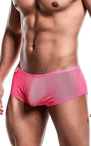 MALEBASICS MOB Boxer Hip Brief Sexy Erotic Underwear Sheer Hot Pink MBL04 1 - Bild 1 von 3
