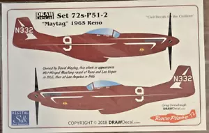 Set decalcomanie disegno 72s-P51-2 Maytag 1965 Reno - Foto 1 di 2