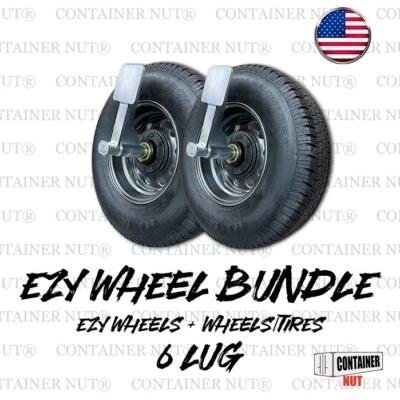 CONTAINER NUT EZY Wheels 6 LUG The Original Shipping Container Wheels MADE IN USA