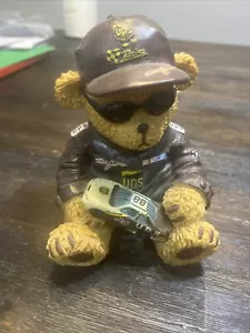 Dale Jarret #88 UPS Resin Bear Statue Figurine Nascar Racing Car Hat 6” Rare - Picture 1 of 5