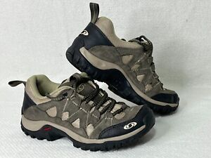 Salomon Women’s gray black hiking shoe contagrip 643001 US Size 6