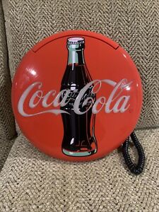 Vintage VTG 1995 Coca Cola Red Corded Telephone, Soda Pop Memorabilia, See Pics!