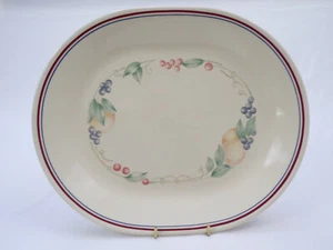CORNING CORELLE ABUNDANCE COORDINATES Rare Serving Platter Fruit Berry 12x10 b23 - Picture 1 of 5
