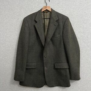 Brooks Brothers Sport Coat Mens 40R Gray Wool Tweed Vintage Jacket Blazer USA
