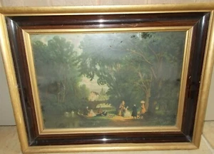 Johann Friedrich Hennings 1863-1899 Signed Framed 17x21.5" Lithograph - Picture 1 of 6