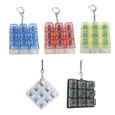 Office Finger Decompression Button Toy with Pendant for School Bag and Keychain - Image 1 of 4