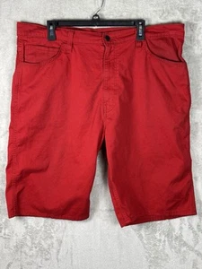 Levis 569 pantaloncino uomo regular 40 vestibilità ampia dritto rosso denim casual lavoro - Foto 1 di 13