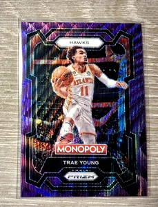 Purple Wave 2023-24 Panini Prizm Monopoly #4 Trae Young Atlanta Hawks - Foto 1 di 2